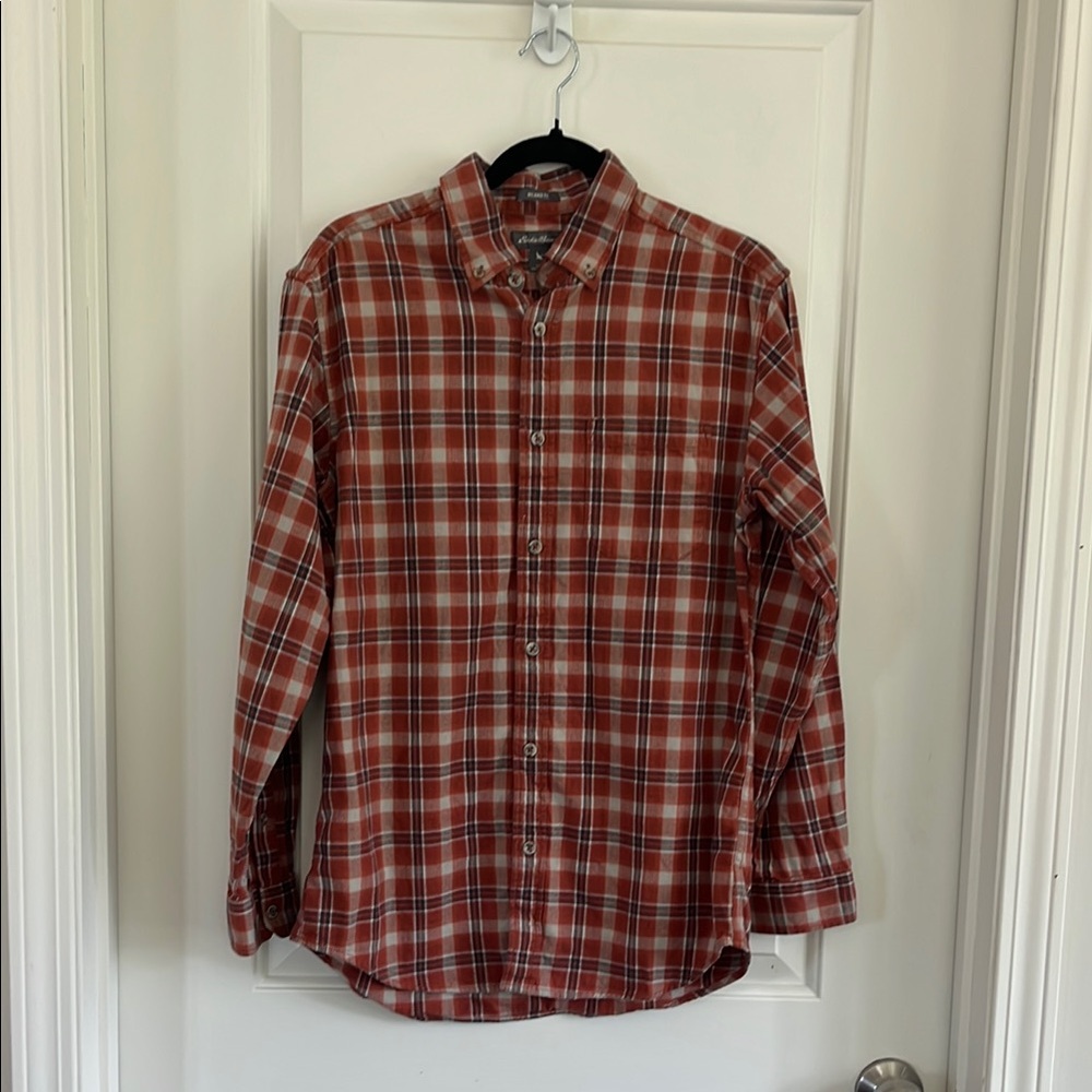 Eddie Bauer flannel relaxed fit button down size small
